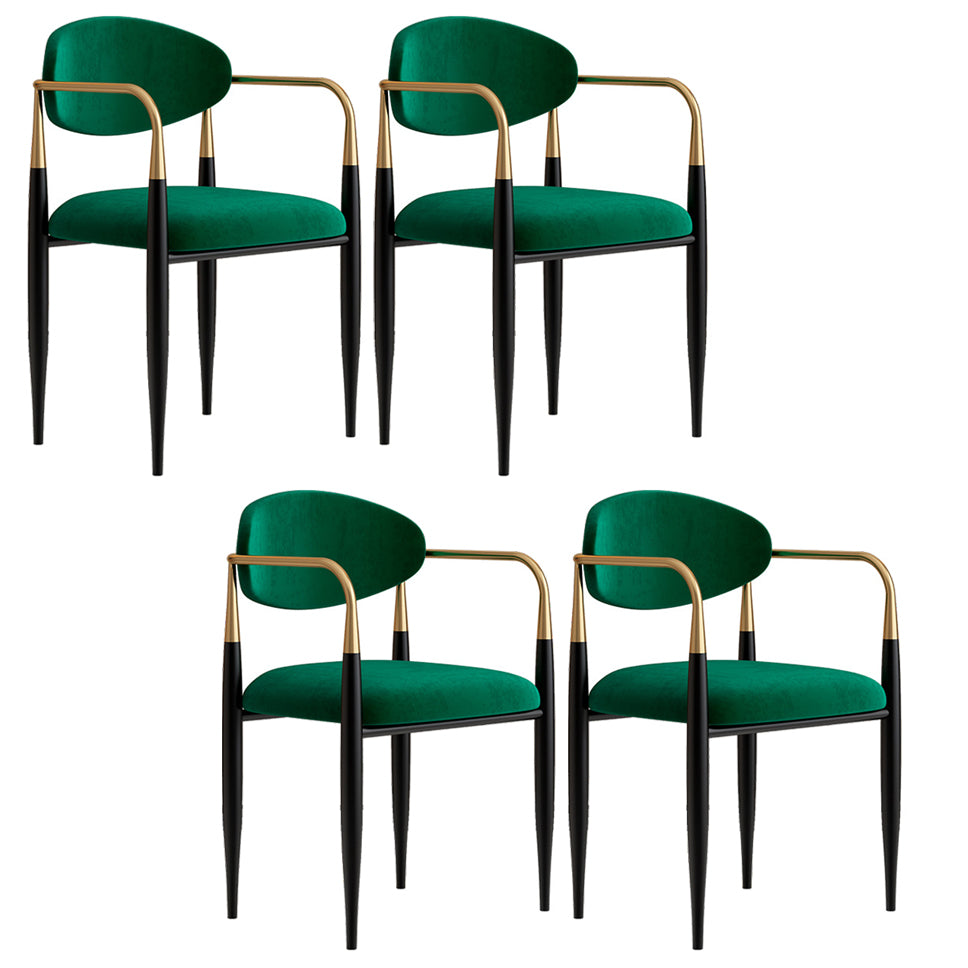 Minimalist Arm Open Back Side Chairs Upholstered Side Chairs