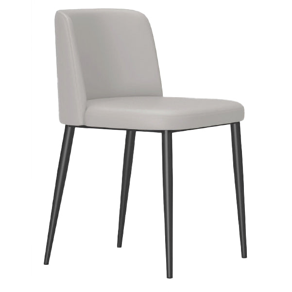 Minimalist Upholstered Armless Dining Chairs Solid Back Chairs