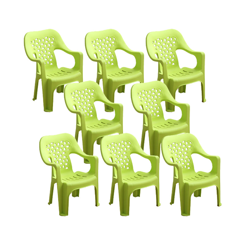 Contemporary Chair Dining Arm Chair for Kitchen with Plastic Legs