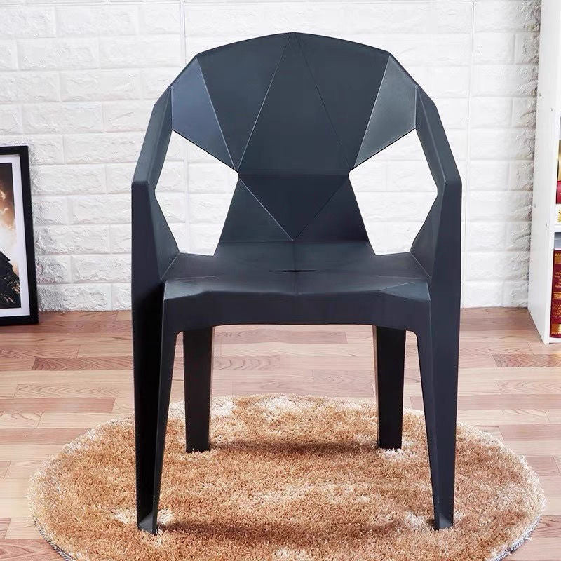 Contemporary Chairs Dining Arm Chair for Kitchen with Plastic Legs