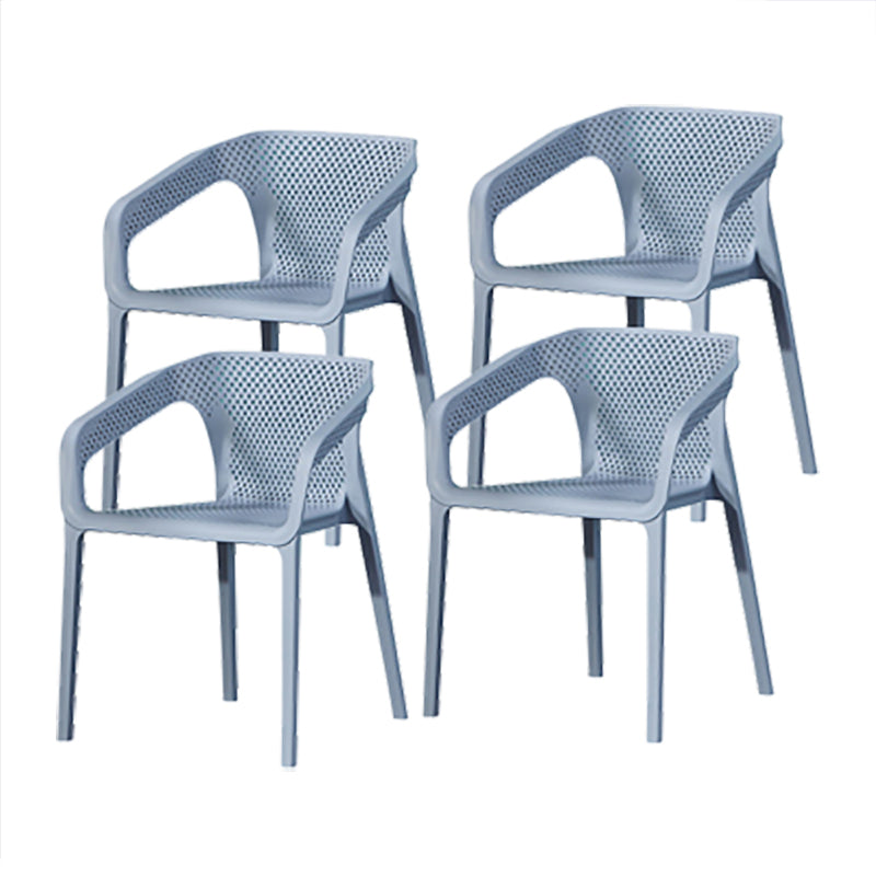 Nordic Chairs Dining Arm Chair for Kitchen with Plastic Legs