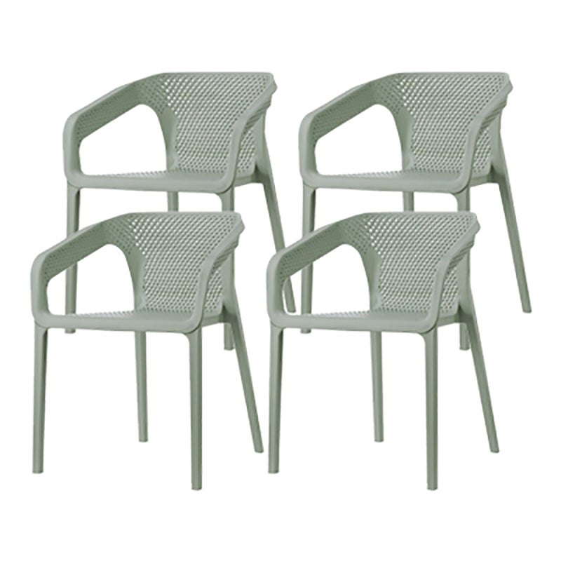 Nordic Chairs Dining Arm Chair for Kitchen with Plastic Legs