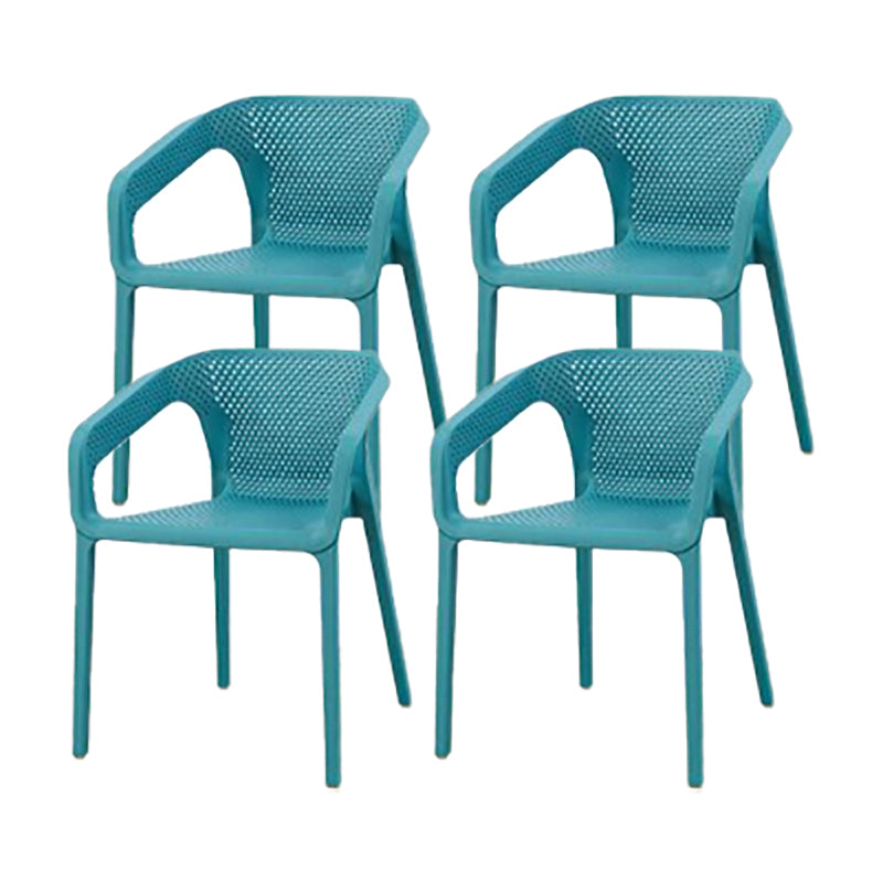 Nordic Chairs Dining Arm Chair for Kitchen with Plastic Legs