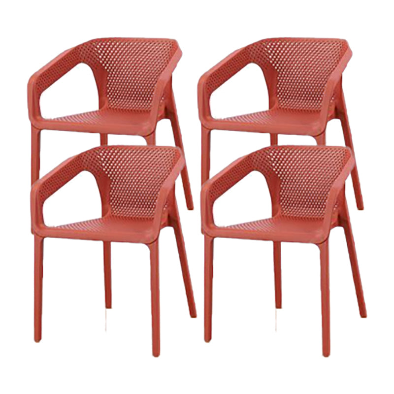 Nordic Chairs Dining Arm Chair for Kitchen with Plastic Legs