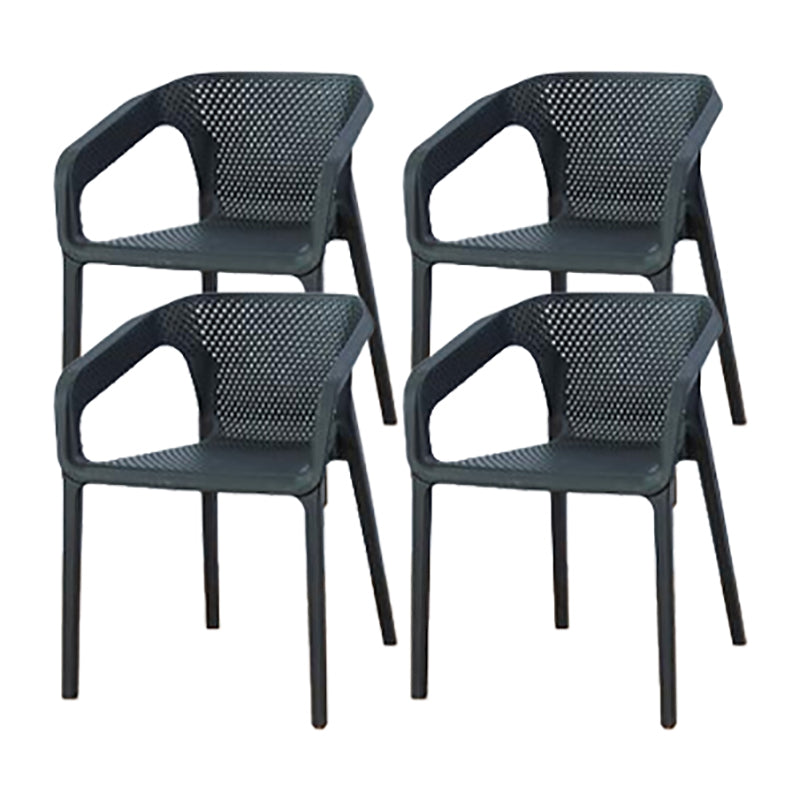 Nordic Chairs Dining Arm Chair for Kitchen with Plastic Legs