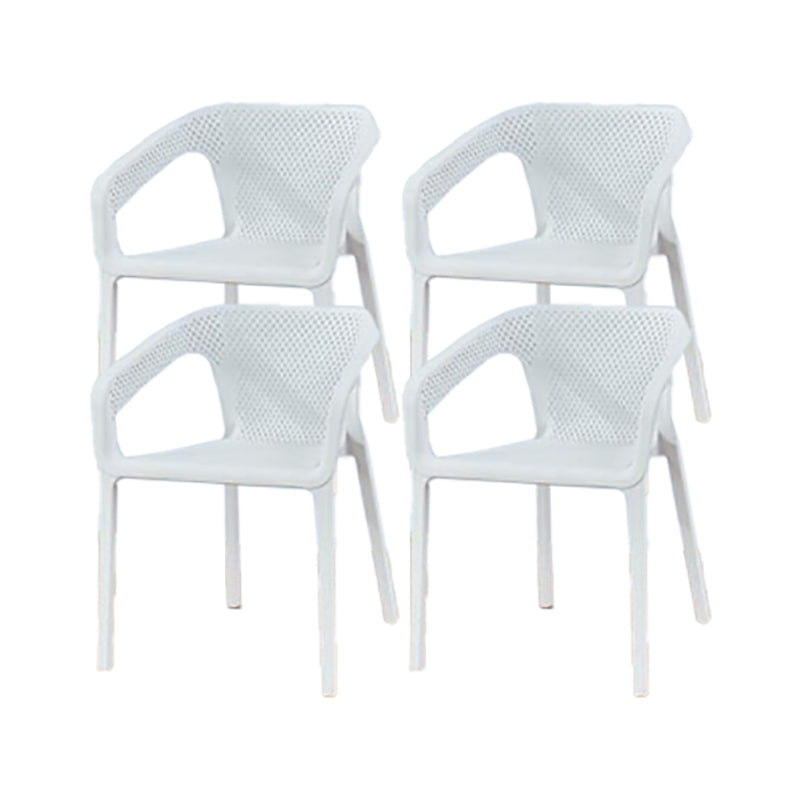 Nordic Chairs Dining Arm Chair for Kitchen with Plastic Legs