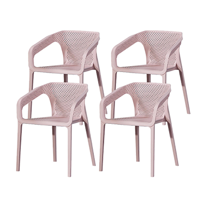 Nordic Chairs Dining Arm Chair for Kitchen with Plastic Legs