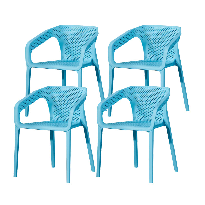 Nordic Chairs Dining Arm Chair for Kitchen with Plastic Legs