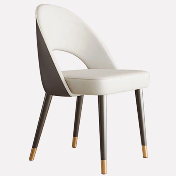 Scandinavian Armless Open Back Chairs for Home Upholstered Side Chair