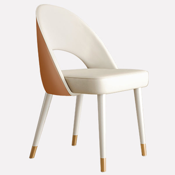 Scandinavian Armless Open Back Chairs for Home Upholstered Side Chair