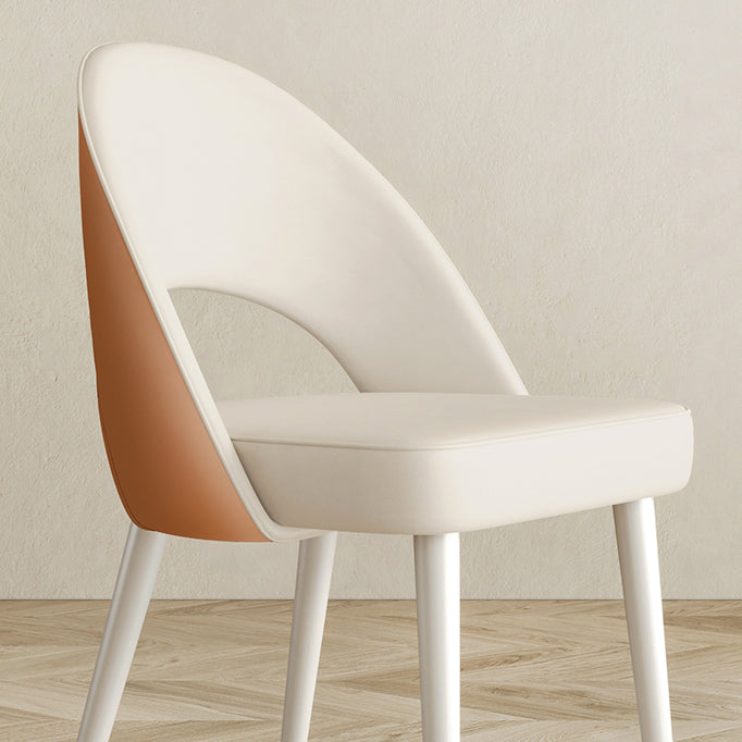 Scandinavian Armless Open Back Chairs for Home Upholstered Side Chair