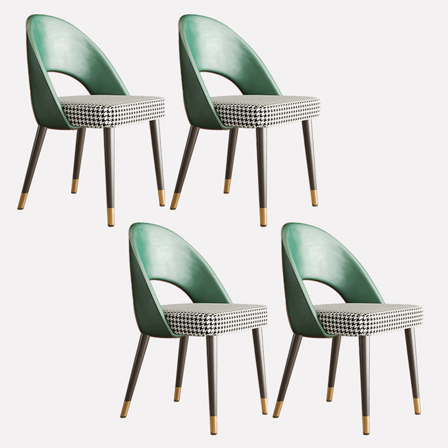 Scandinavian Armless Open Back Chairs for Home Upholstered Side Chair