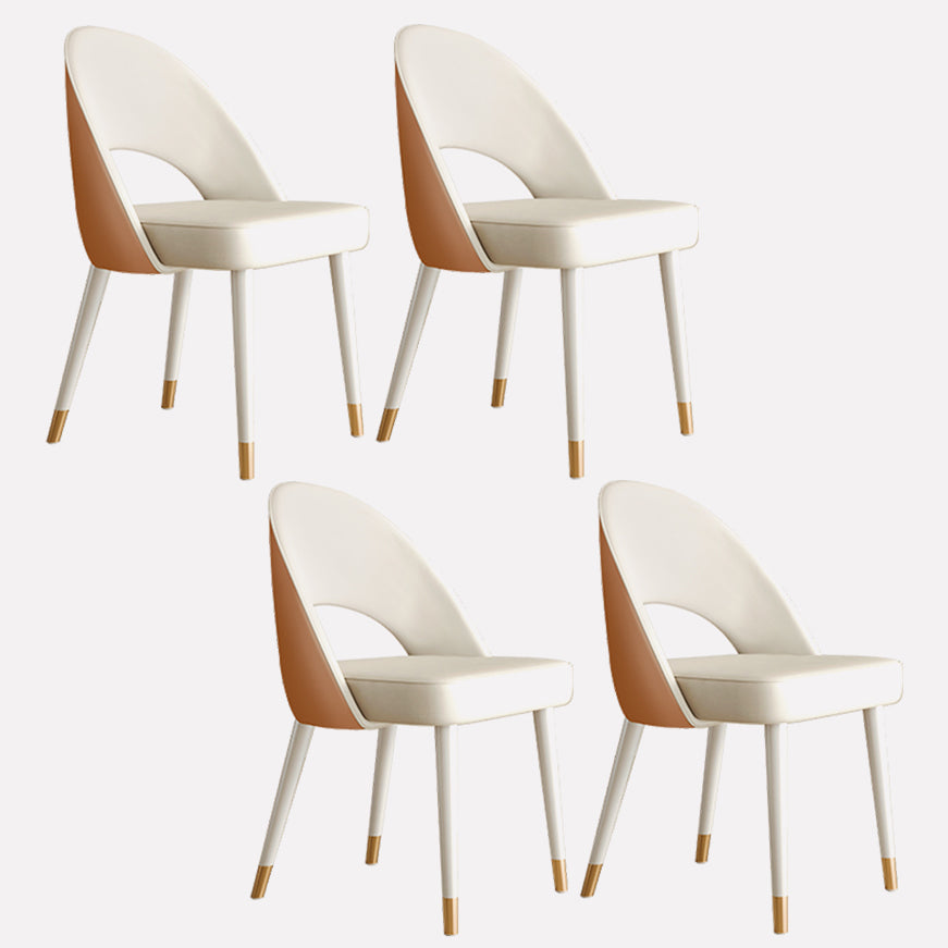 Scandinavian Armless Open Back Chairs for Home Upholstered Side Chair