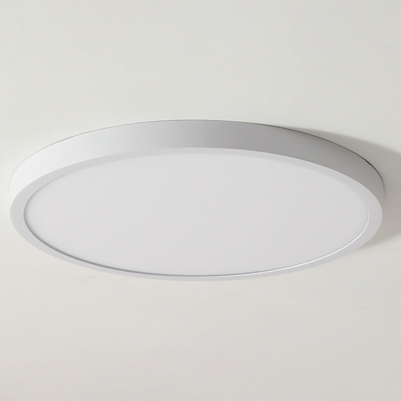 Circle Flush Mount Light Fixture Simple Aluminum LED Flush Ceiling Light Fixture