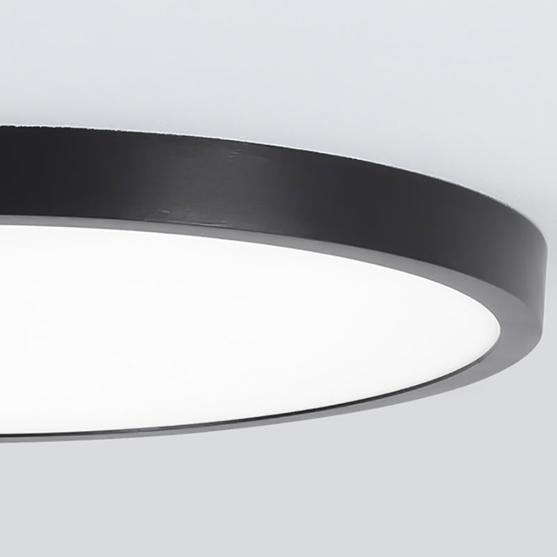 Circle Flush Mount Light Fixture Simple Aluminum LED Flush Ceiling Light Fixture