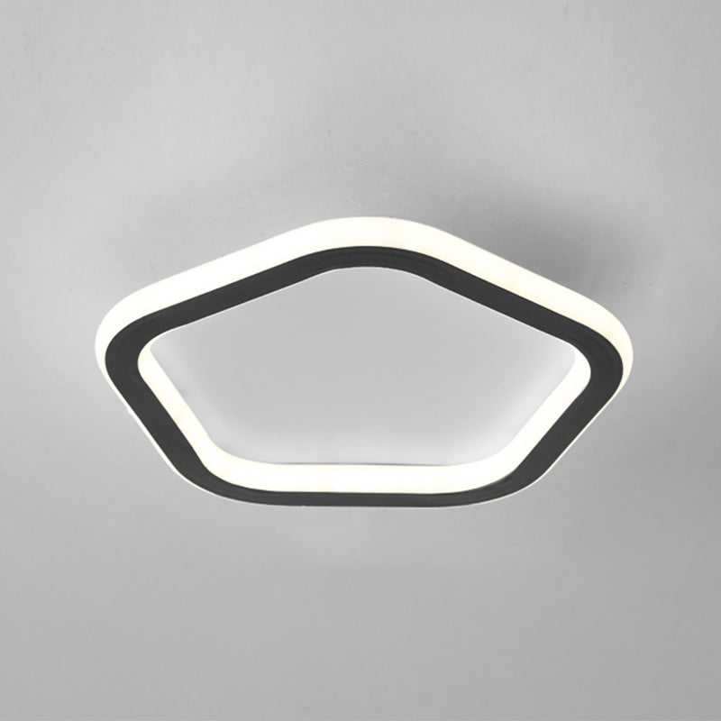 Geometrical Ceiling Mount Light Fixture Modern Style LED Aluminum Ceiling Flush Mount