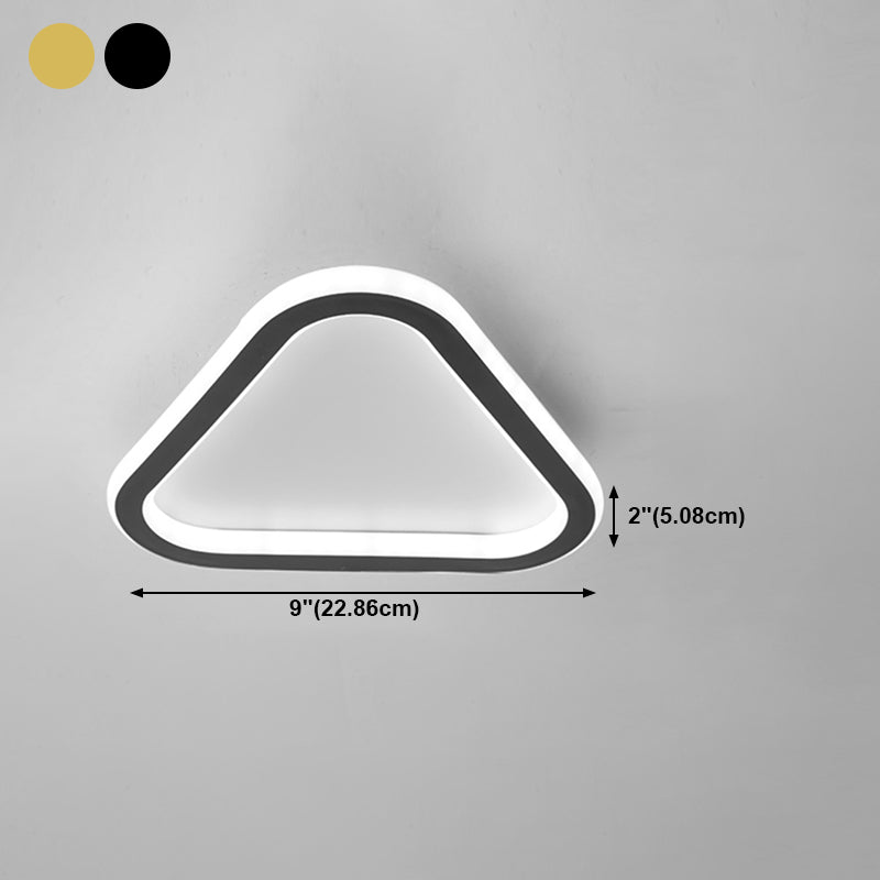 Geometrical Ceiling Mount Light Fixture Modern Style LED Aluminum Ceiling Flush Mount