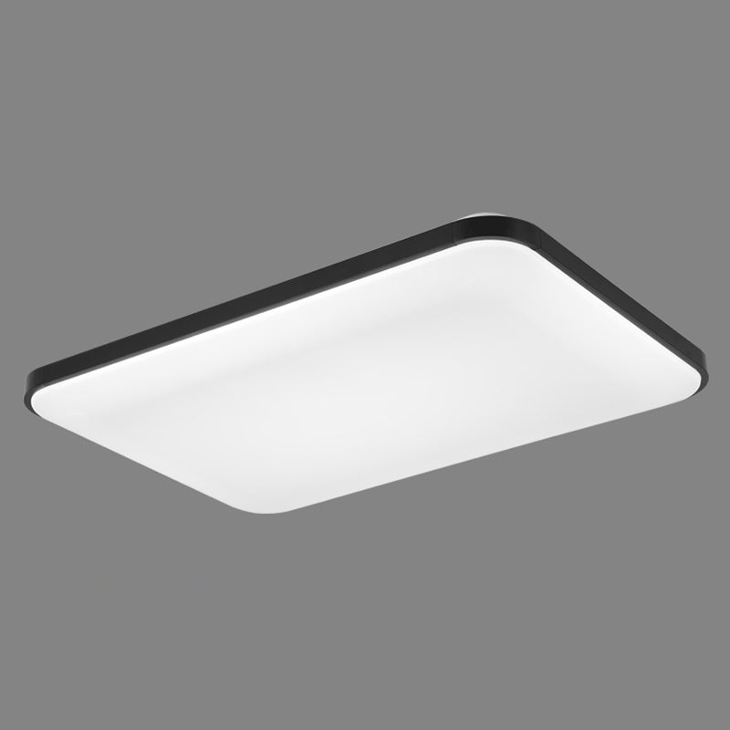 Aluminum Squared Ceiling Flush Mount Light Simple LED Close to Ceiling Lamp