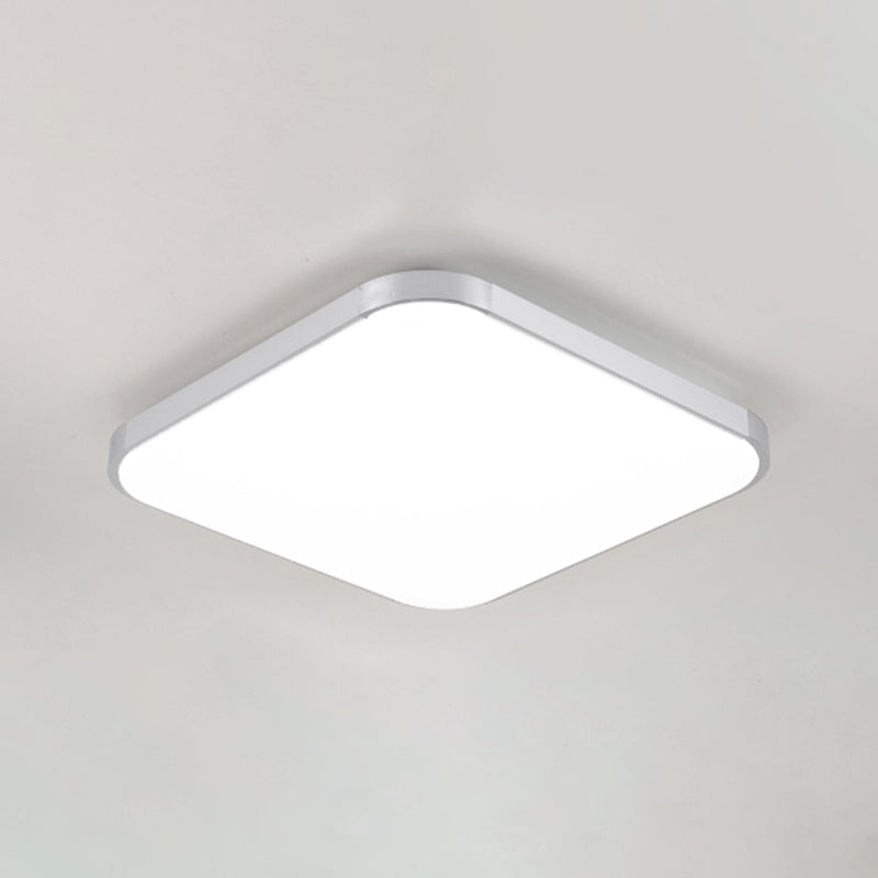 Aluminum Squared Ceiling Flush Mount Light Simple LED Close to Ceiling Lamp