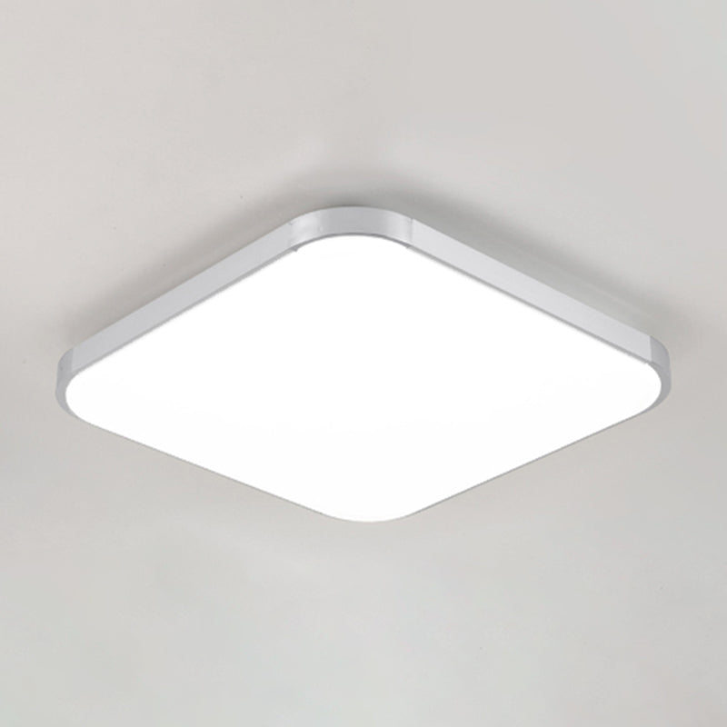 Aluminum Squared Ceiling Flush Mount Light Simple LED Close to Ceiling Lamp