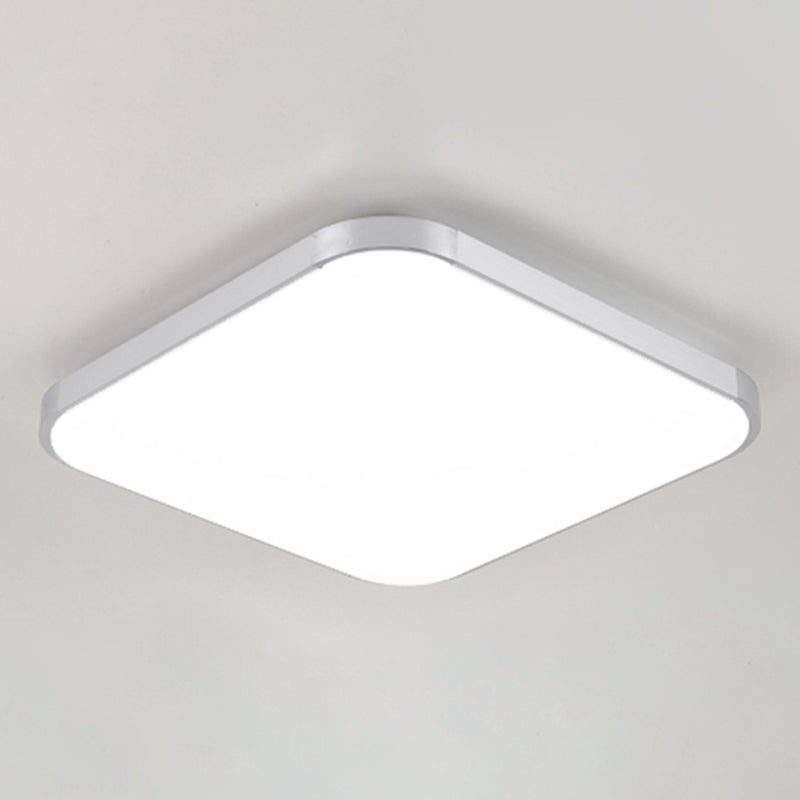 Aluminum Squared Ceiling Flush Mount Light Simple LED Close to Ceiling Lamp