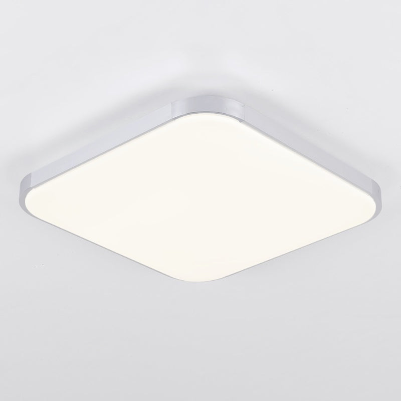 Aluminum Squared Ceiling Flush Mount Light Simple LED Close to Ceiling Lamp