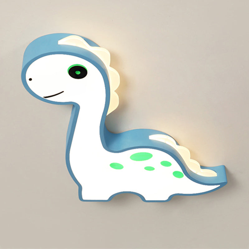 Dinosaur Shape LED Ceiling Lamp Modern Iron 1 Light Flush Mount for Children's Room