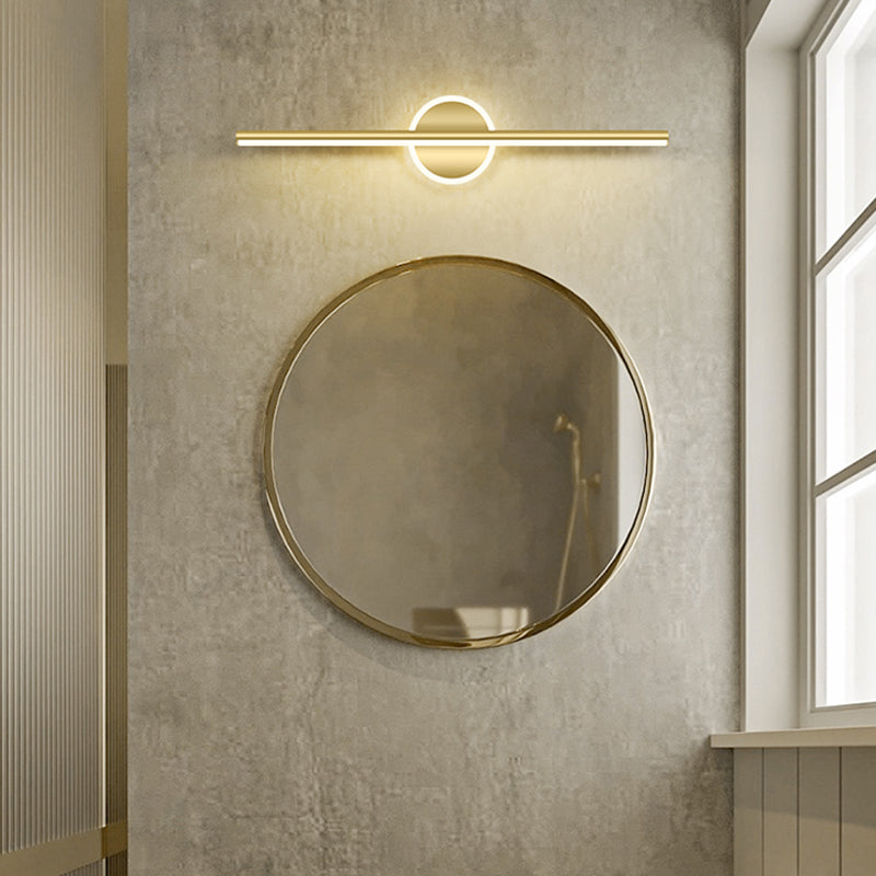 Modern Simple Style Iron Vanity Light Geometry LED Vanity Lamp for Shower Room