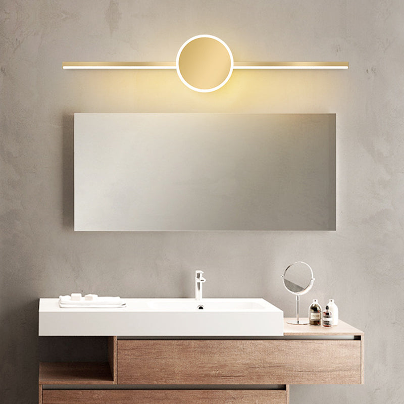 Postmodern Style Metal Vanity Light Geometry Vanity Lamp with Acrylic Shade for Bedroom