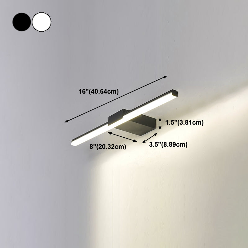 Wall Sconce Lighting Minimalist Metal LED Wall Lighting Fixture for Bathroom