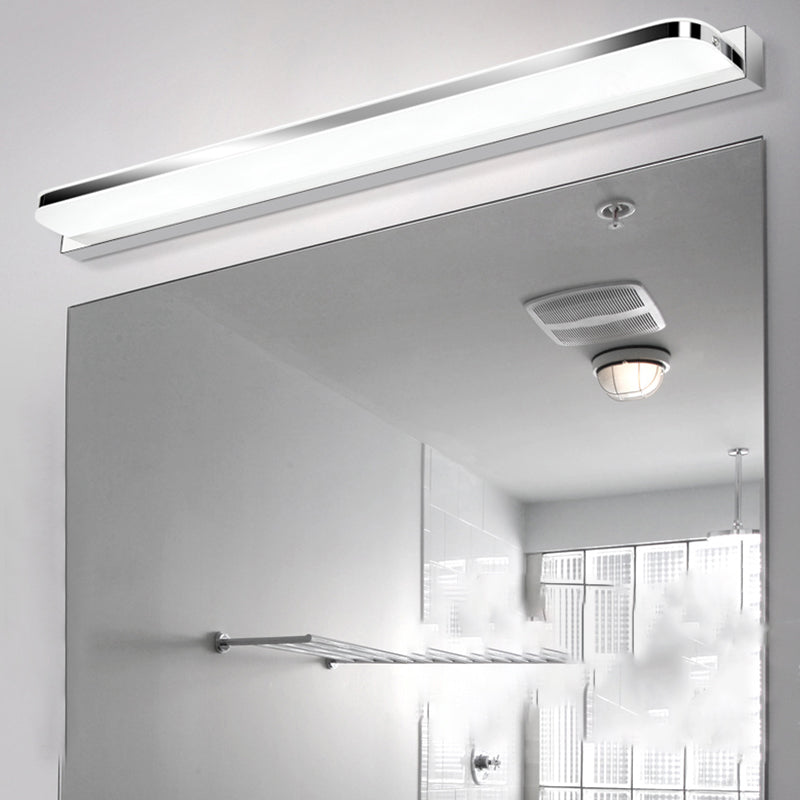 Linear Vanity Light Modern Metal Single Light LED Bathroom Mirror Headlight