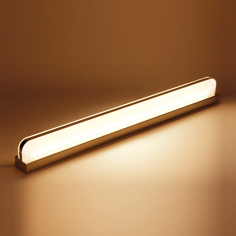 Linear Vanity Light Modern Metal Single Light LED Bathroom Mirror Headlight