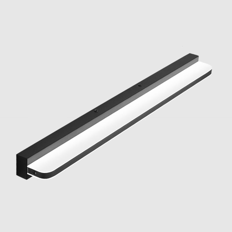 Linear Vanity Light Modern Metal Single Light LED Bathroom Mirror Headlight