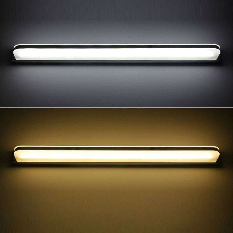 Linear Vanity Light Modern Metal Single Light LED Bathroom Mirror Headlight