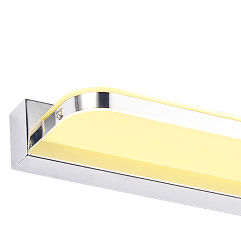 Linear Vanity Light Modern Metal Single Light LED Bathroom Mirror Headlight