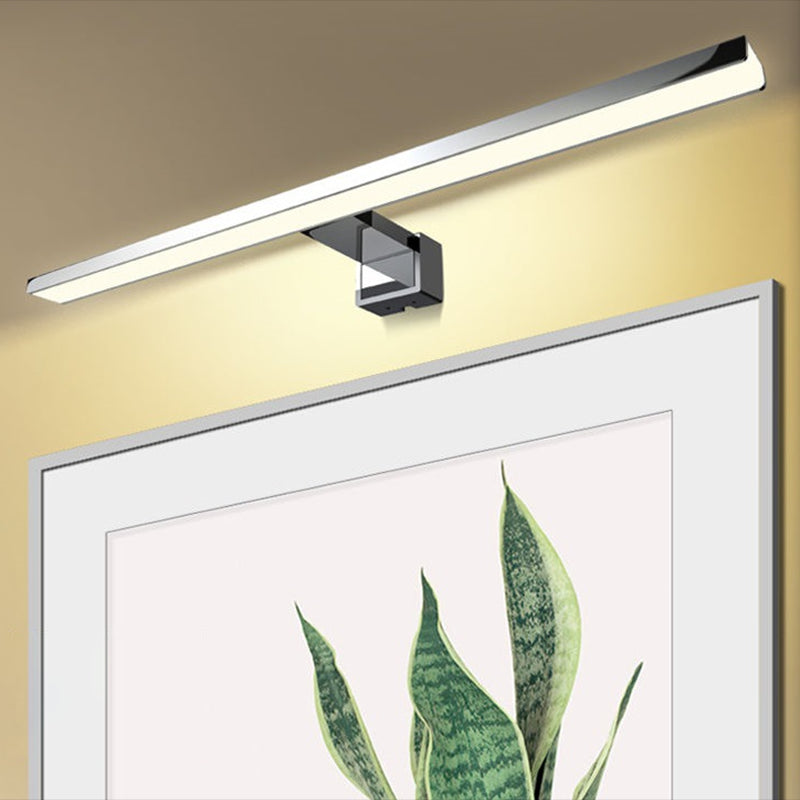 Linear Vanity Light Modern Metal 1 Light LED Mirror Light for Bathroom