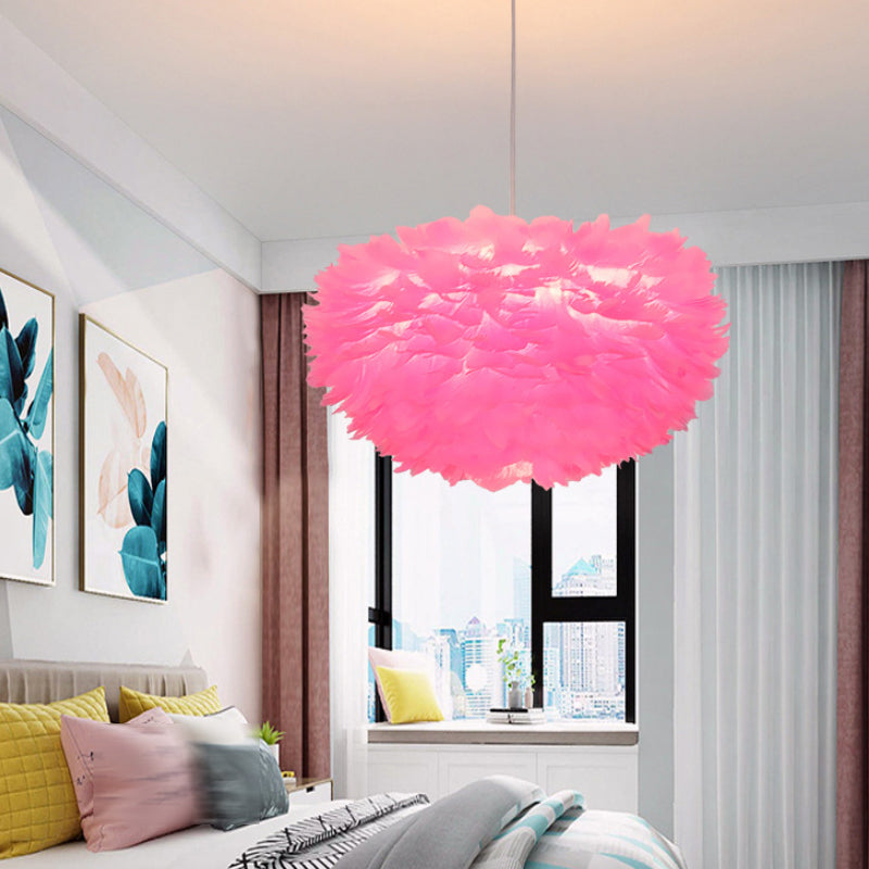 Feather Unique Shape Flush Ceiling Light Modern 1 Light Flush Mount Lighting Fixtures