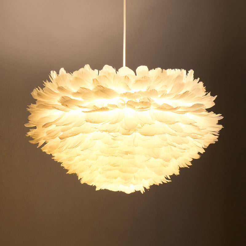 Feather Unique Shape Flush Ceiling Light Modern 1 Light Flush Mount Lighting Fixtures