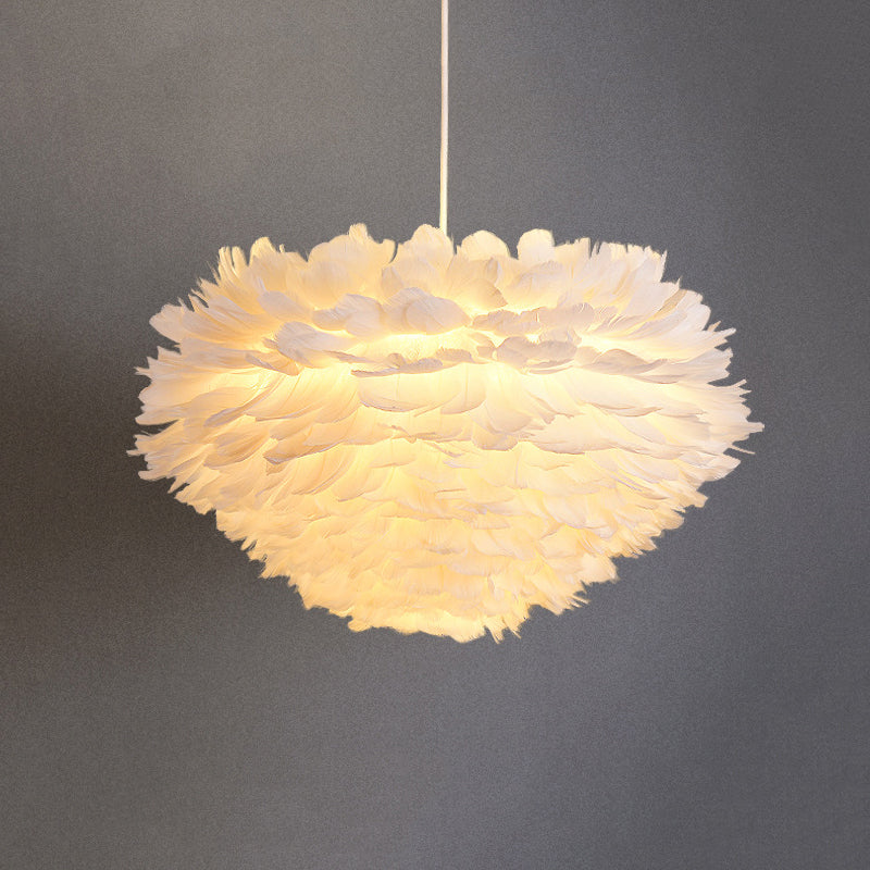 Feather Unique Shape Flush Ceiling Light Modern 1 Light Flush Mount Lighting Fixtures