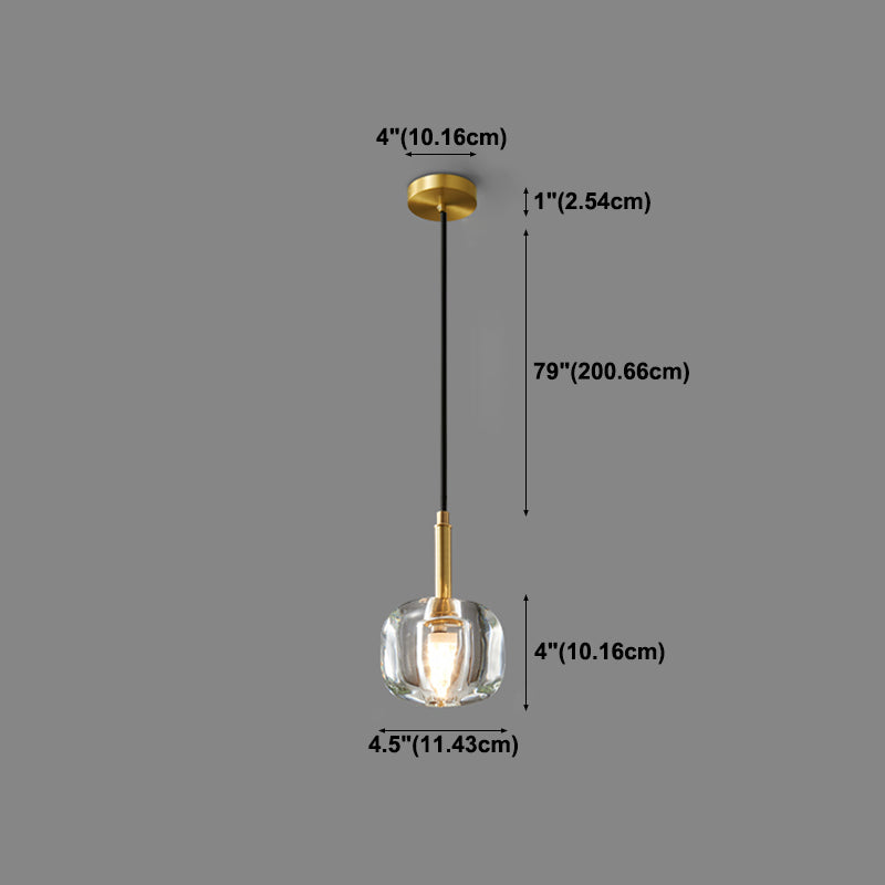 Modern Style Hanging Light Creative Crystal Pendant Lighting Fixture