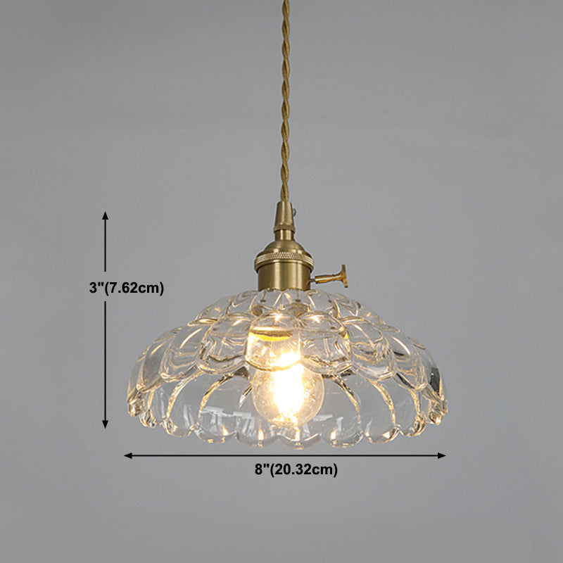 Modern Style Simple Glass Hanging Light Creative Pendant Lighting Fixture