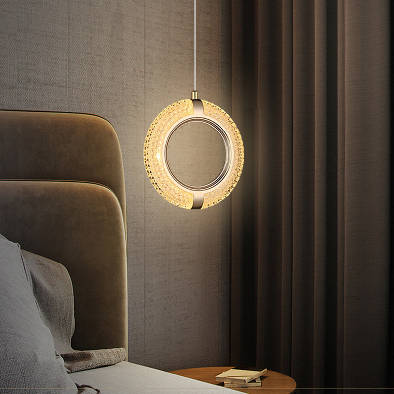 Circularity Shape Metal Pendant Lights Modern Style Hanging Lamps