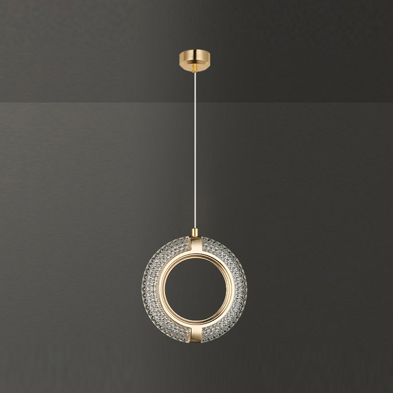 Circularity Shape Metal Pendant Lights Modern Style Hanging Lamps