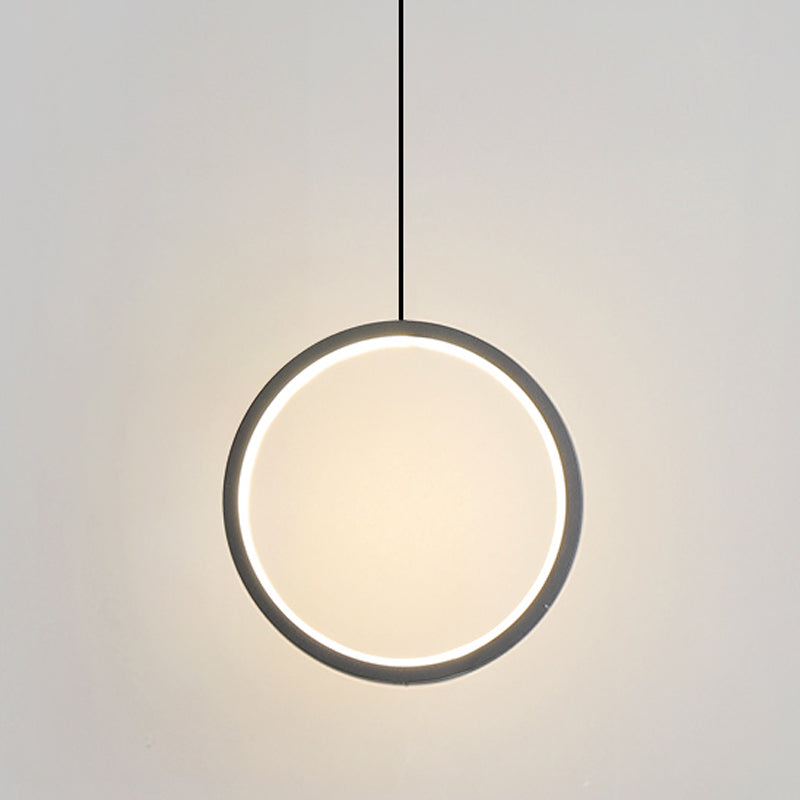 Contemporary Style Circle Shape Pendant Lights Metal Hanging Lamps