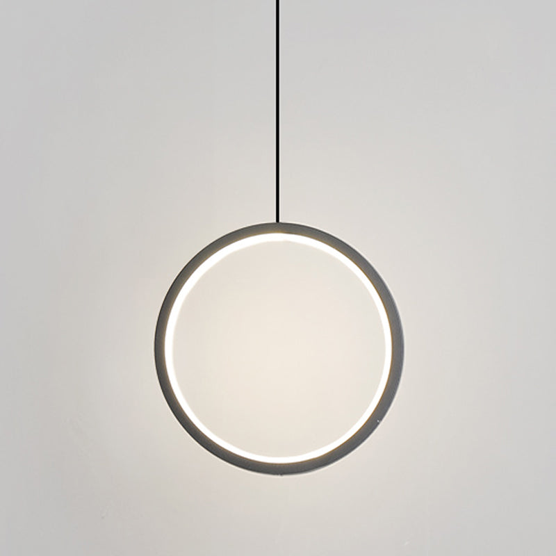 Contemporary Style Circle Shape Pendant Lights Metal Hanging Lamps