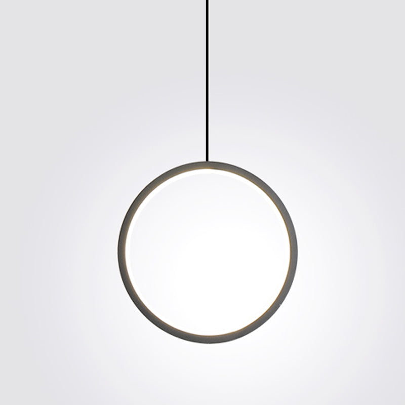 Contemporary Style Circle Shape Pendant Lights Metal Hanging Lamps