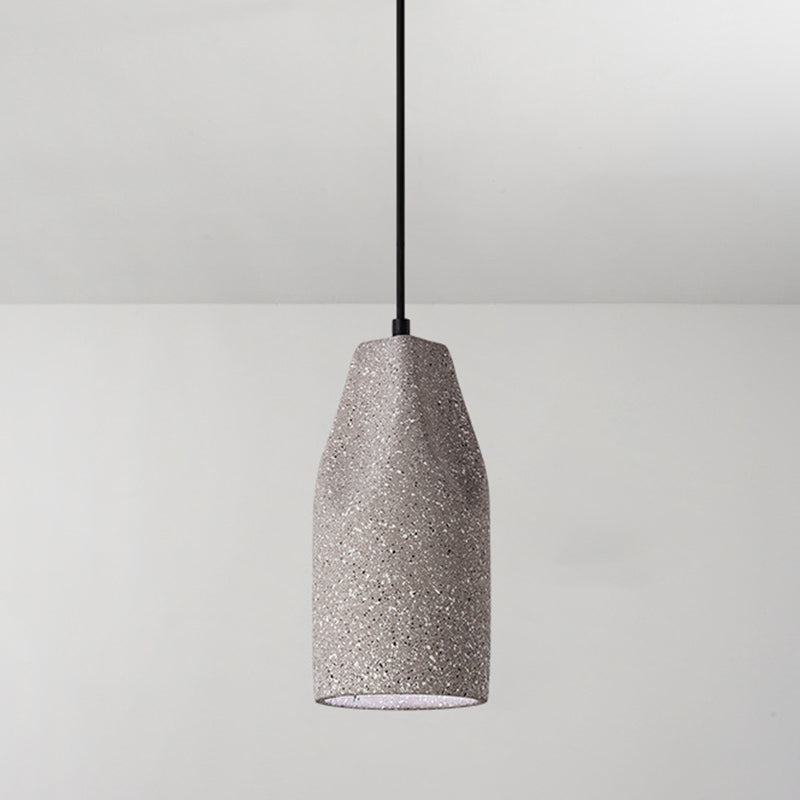 Geometric Concrete Pendant Lamp Nordic 1-Light Dining Room Suspension Light