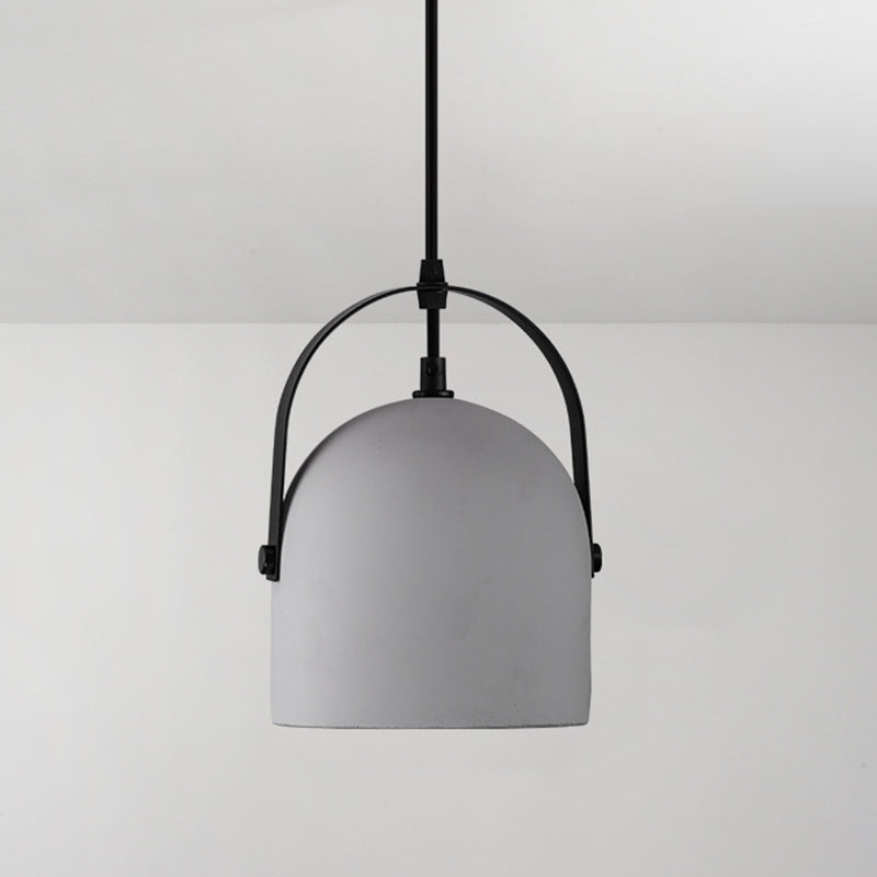 Geometric Concrete Pendant Lamp Nordic 1-Light Dining Room Suspension Light