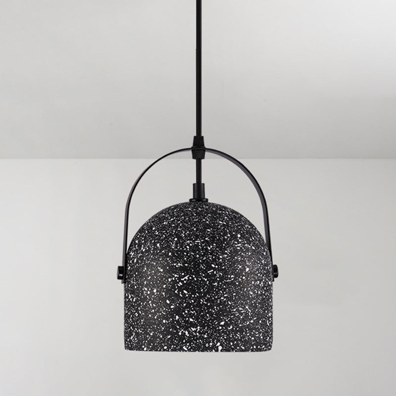 Geometric Concrete Pendant Lamp Nordic 1-Light Dining Room Suspension Light