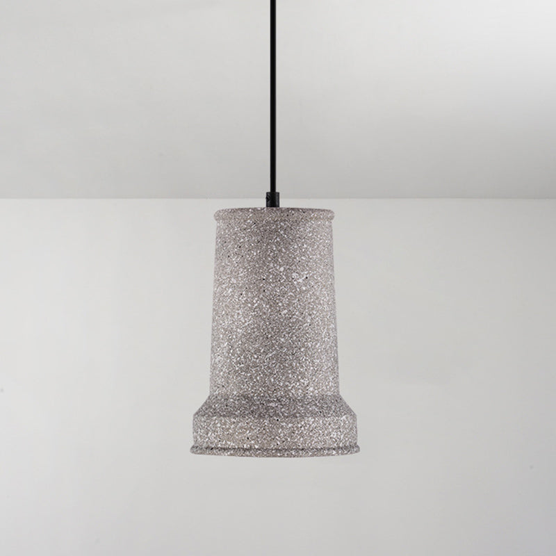 Geometric Concrete Pendant Lamp Nordic 1-Light Dining Room Suspension Light